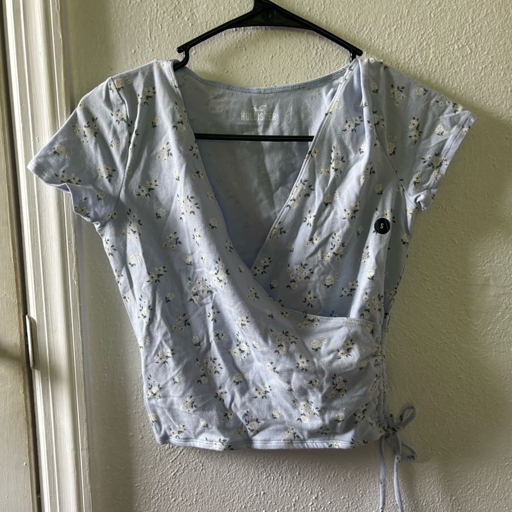 Blue Hollister Baby Tee